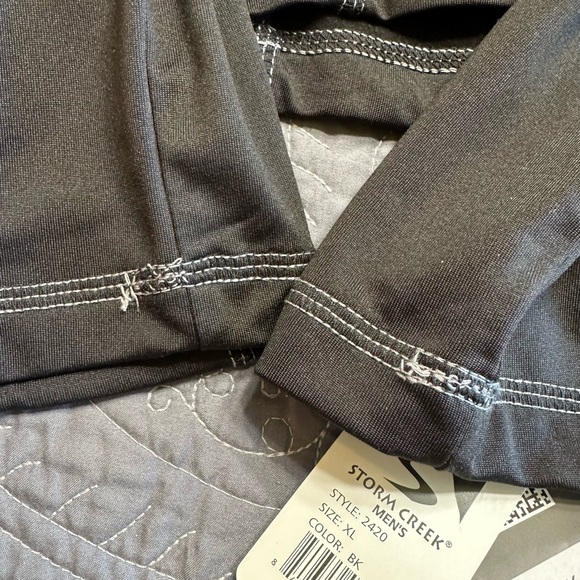 Storm Creek Men’s Black Quarter Zip Pull Over NWT Size XL - Picture 6 of 14